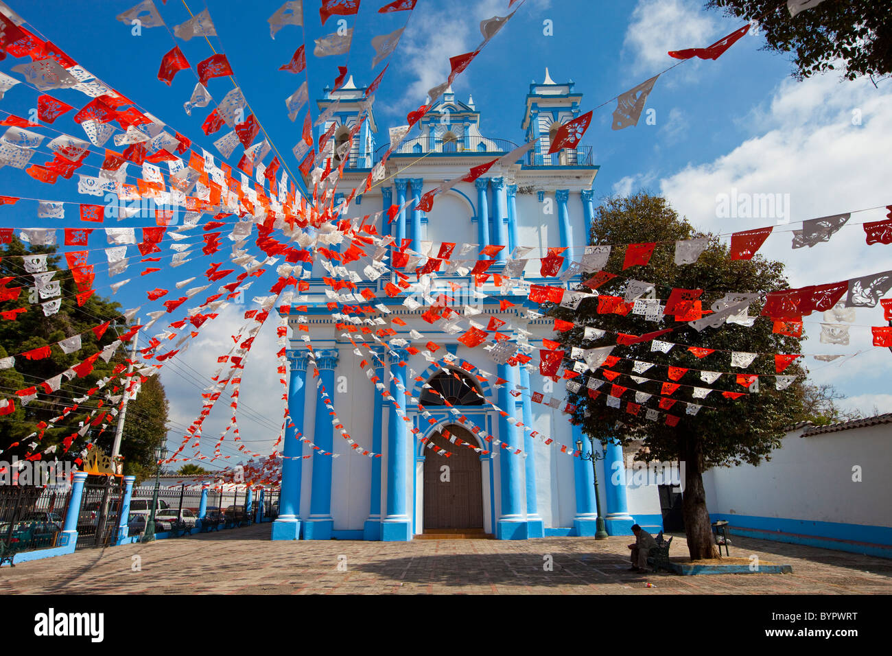 Santa Lucia Church, San Cristobal de Las Casas, Mexiko Stockfoto