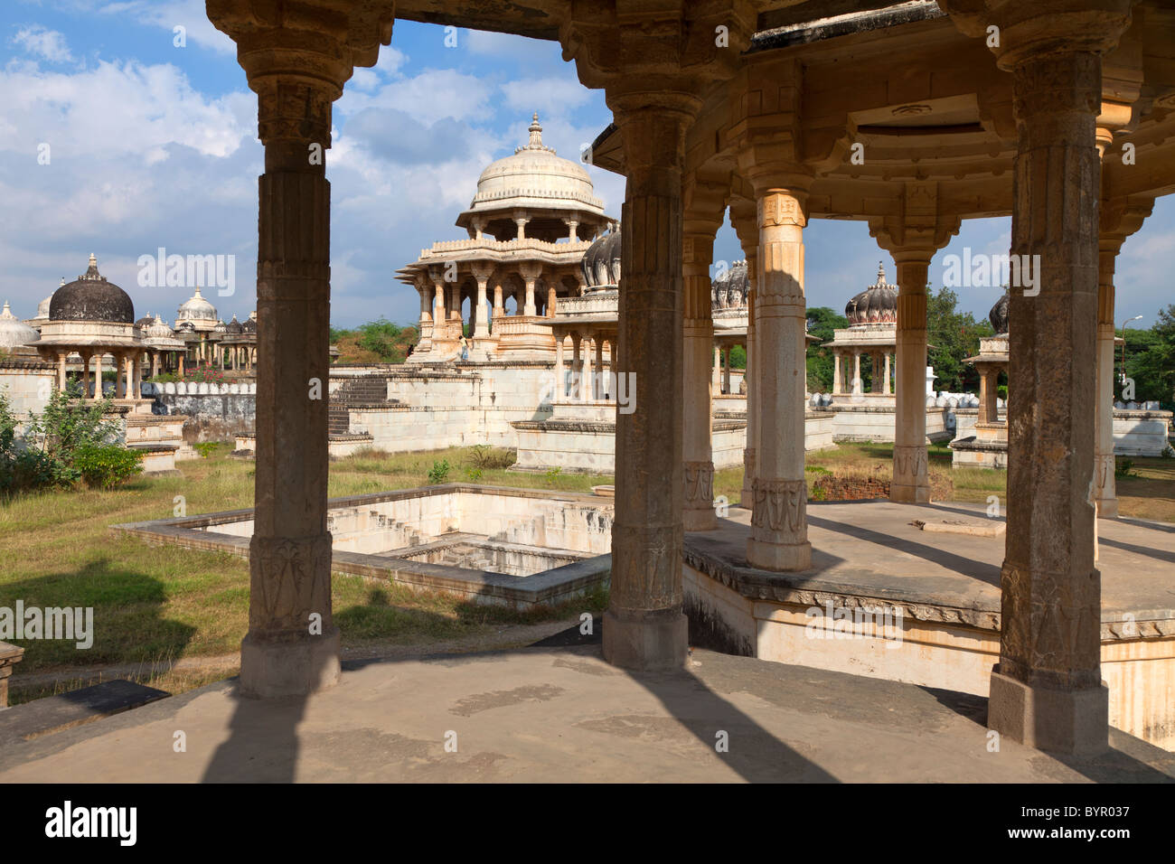 Indien, Rajasthan, Udaipur, alte Tempel Stockfoto