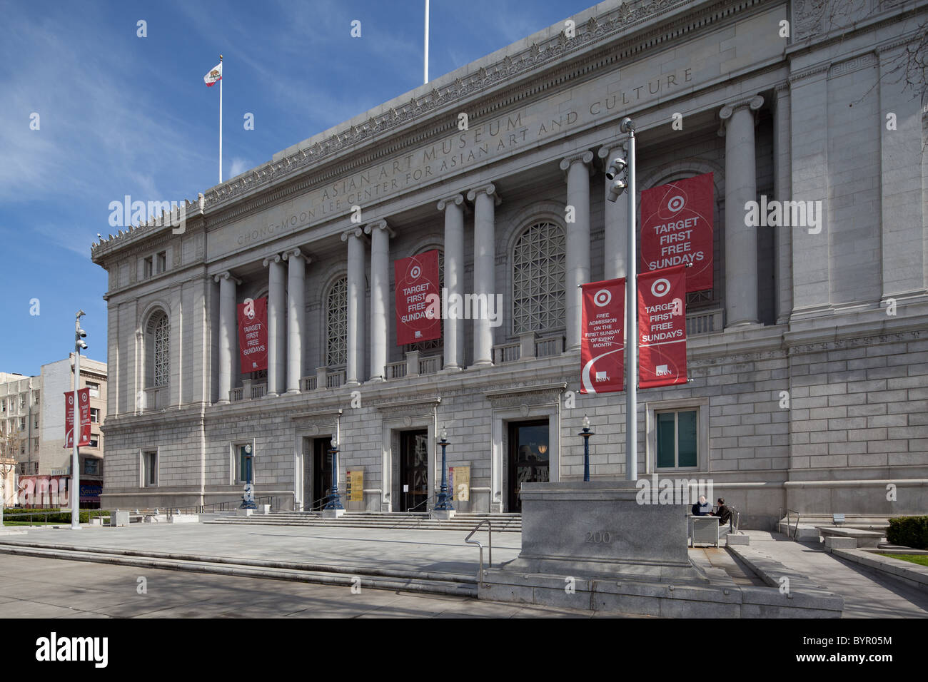 Das Asian Art Museum in San Francisco Civic Center Plaza. Stockfoto