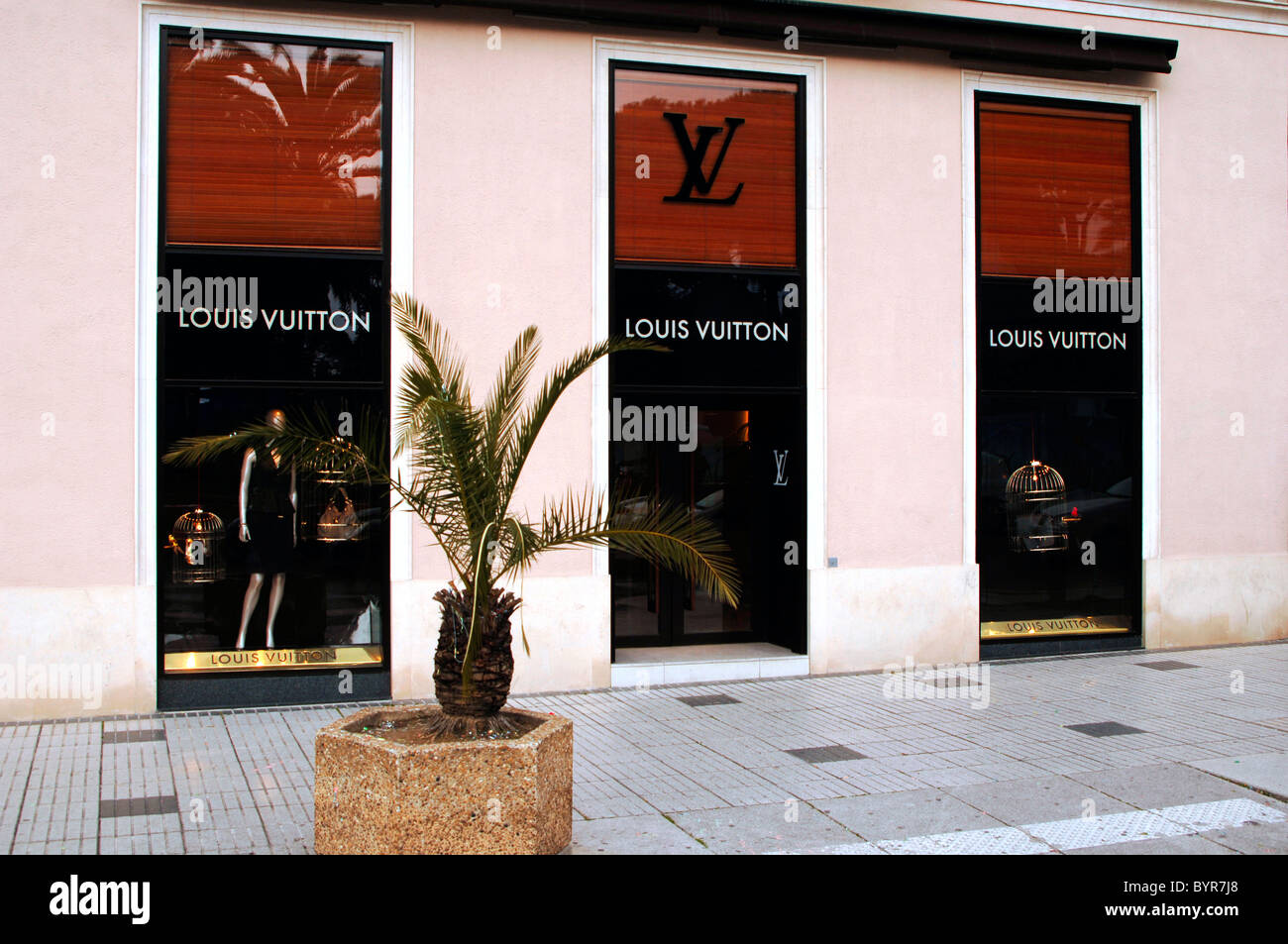 Louis Vuitton-Geschäft Nizza Frankreich Stockfoto