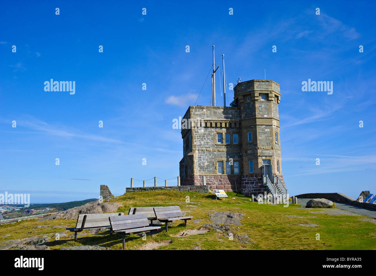 Marconi Tower auf Signal hill Stockfoto