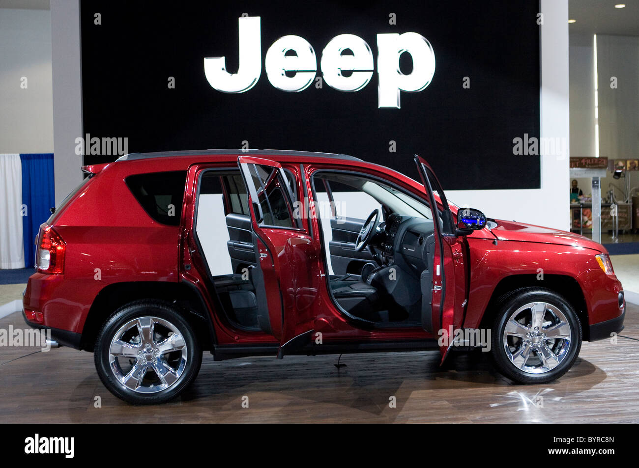 Dodge, Chrysler, Jeep und Fiat Fahrzeuge auf der Washington Auto Show. Stockfoto
