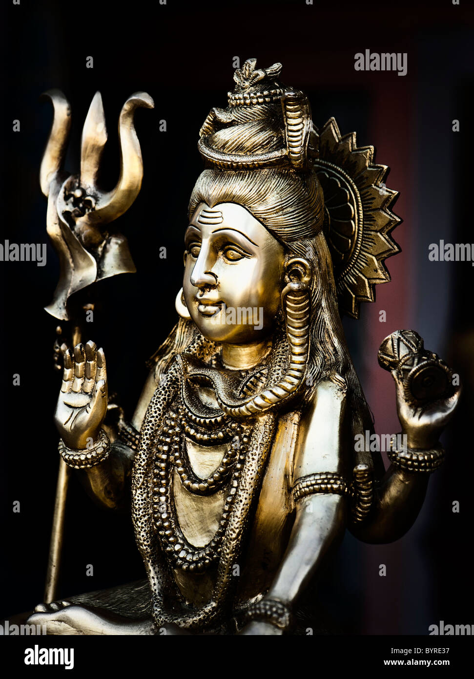 Lord Shiva, der indische Gottheit Statue. Indien Stockfoto