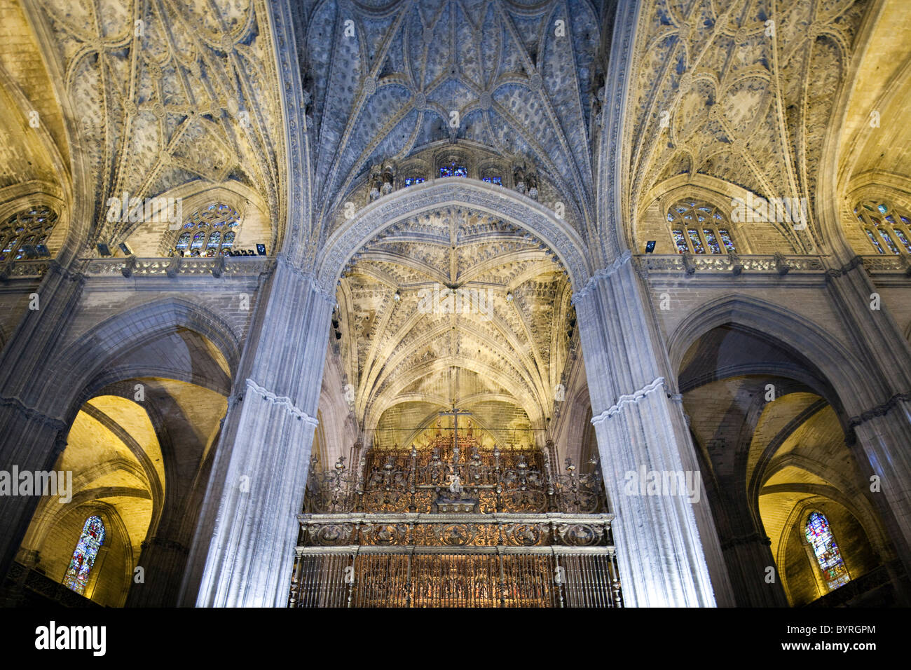 Querschiff, Kathedrale Santa Maria De La Sede, Sevilla, Spanien Stockfoto