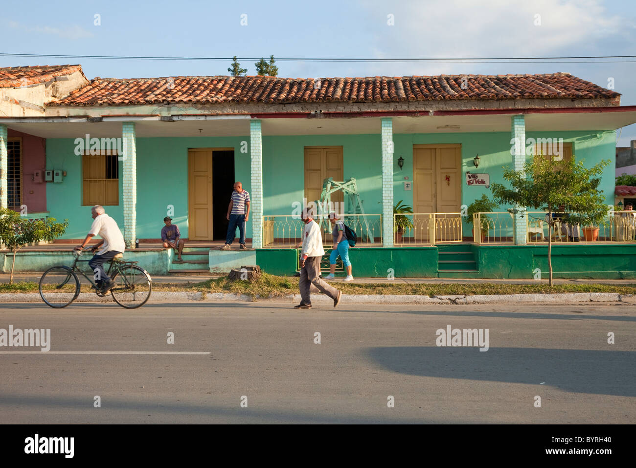 Kuba, Pinar Del Rio Region Viñales (Vinales). Privathaus. Stockfoto