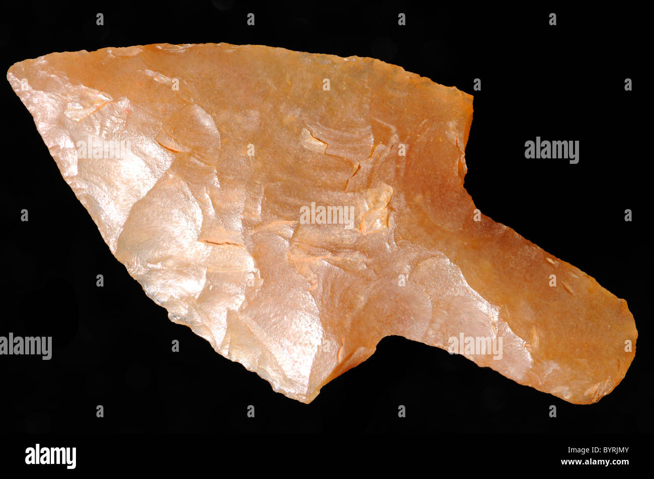 Neolithische Pfeilspitzen (c400BC) aus der Sahara-Wüste Stockfoto