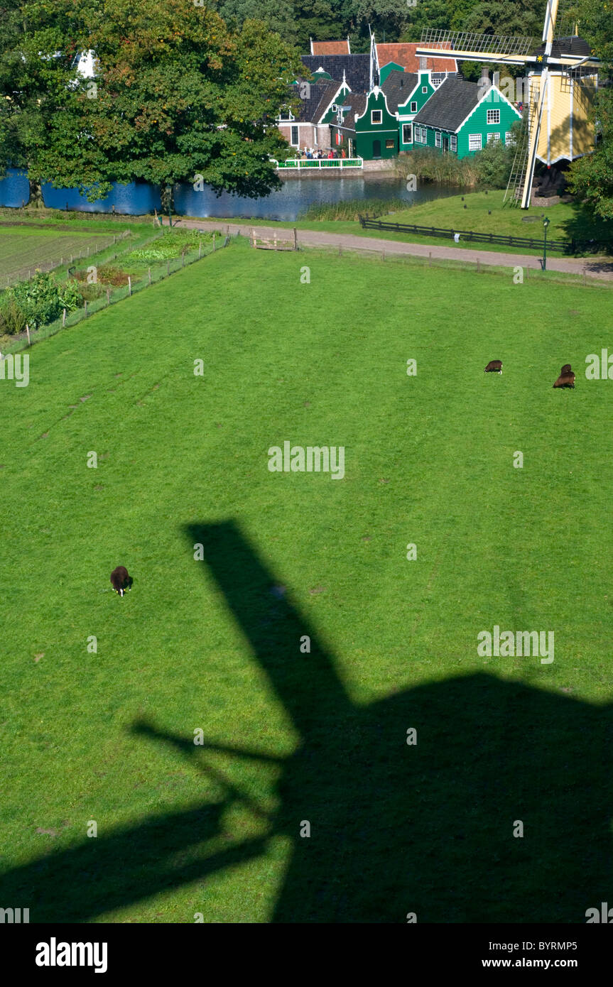 Eine Luftaufnahme des Freilichtmuseum in Arnheim, Niederlande Stockfoto