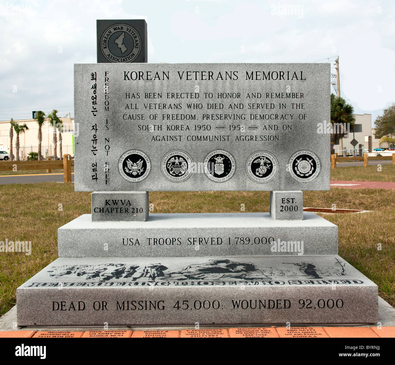 Koreanische Veterans Memorial am Brevard Veterans Memorial Center auf Merritt Island Florida Stockfoto