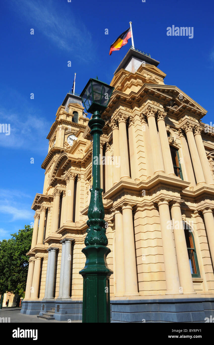 Das Rathaus in der Goldgräberstadt Bendigo, Australien Stockfoto