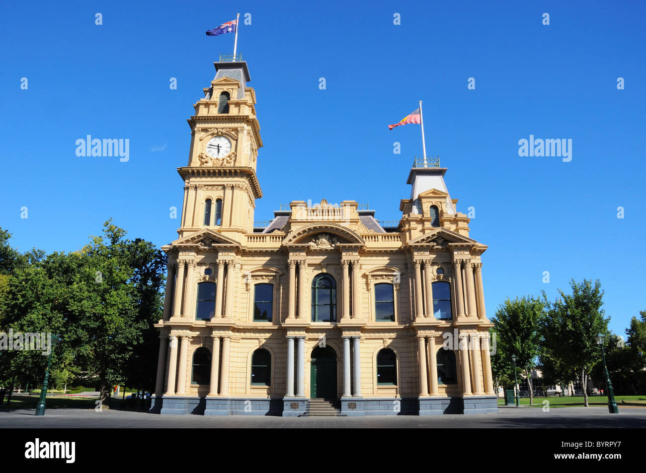 Das Rathaus in der Goldgräberstadt Bendigo, Australien Stockfoto