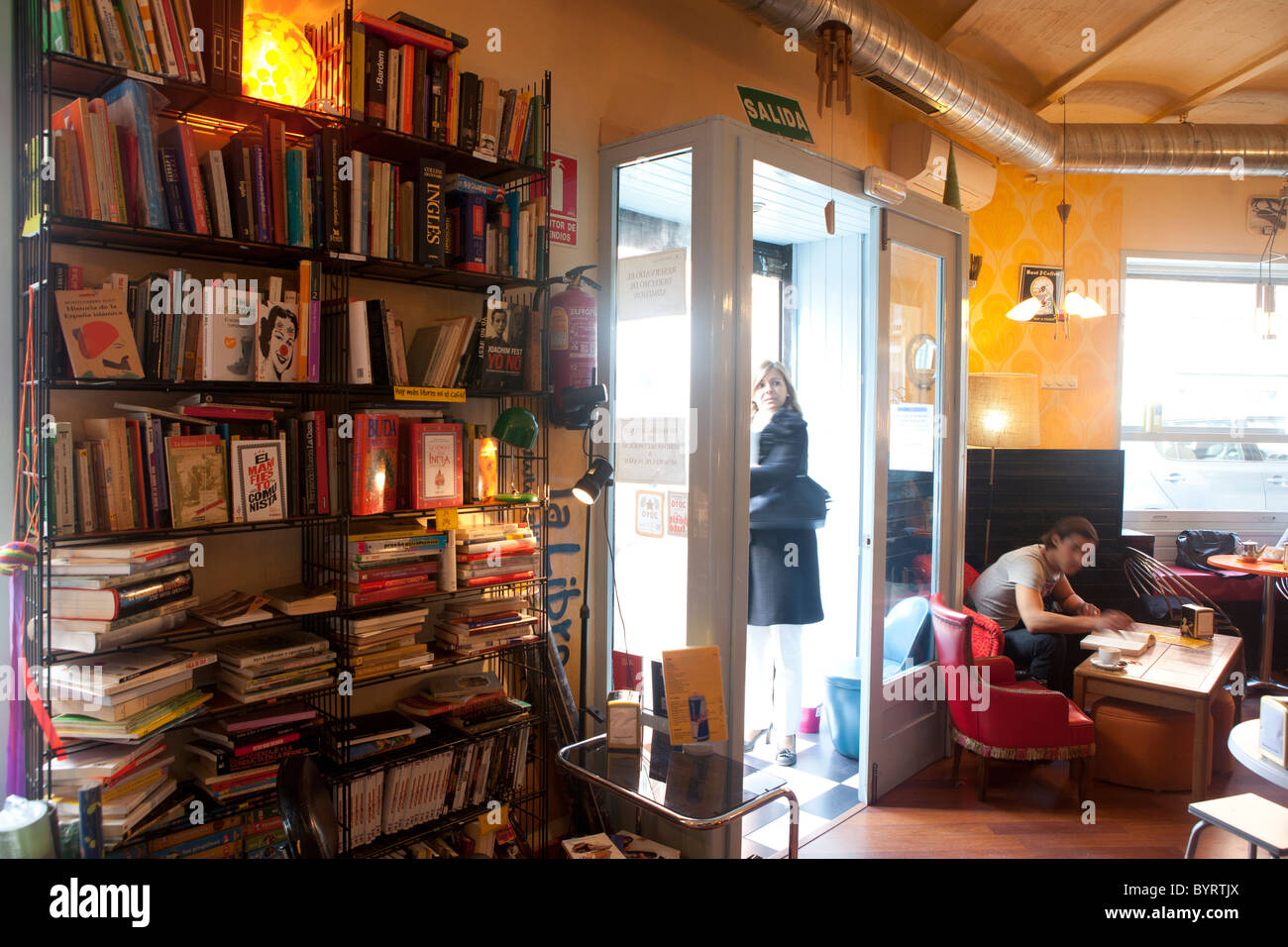 Literarisches Café, Madrid, Spanien Stockfoto
