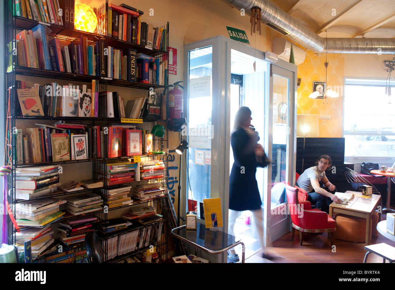 Literarisches Café, Madrid, Spanien Stockfoto