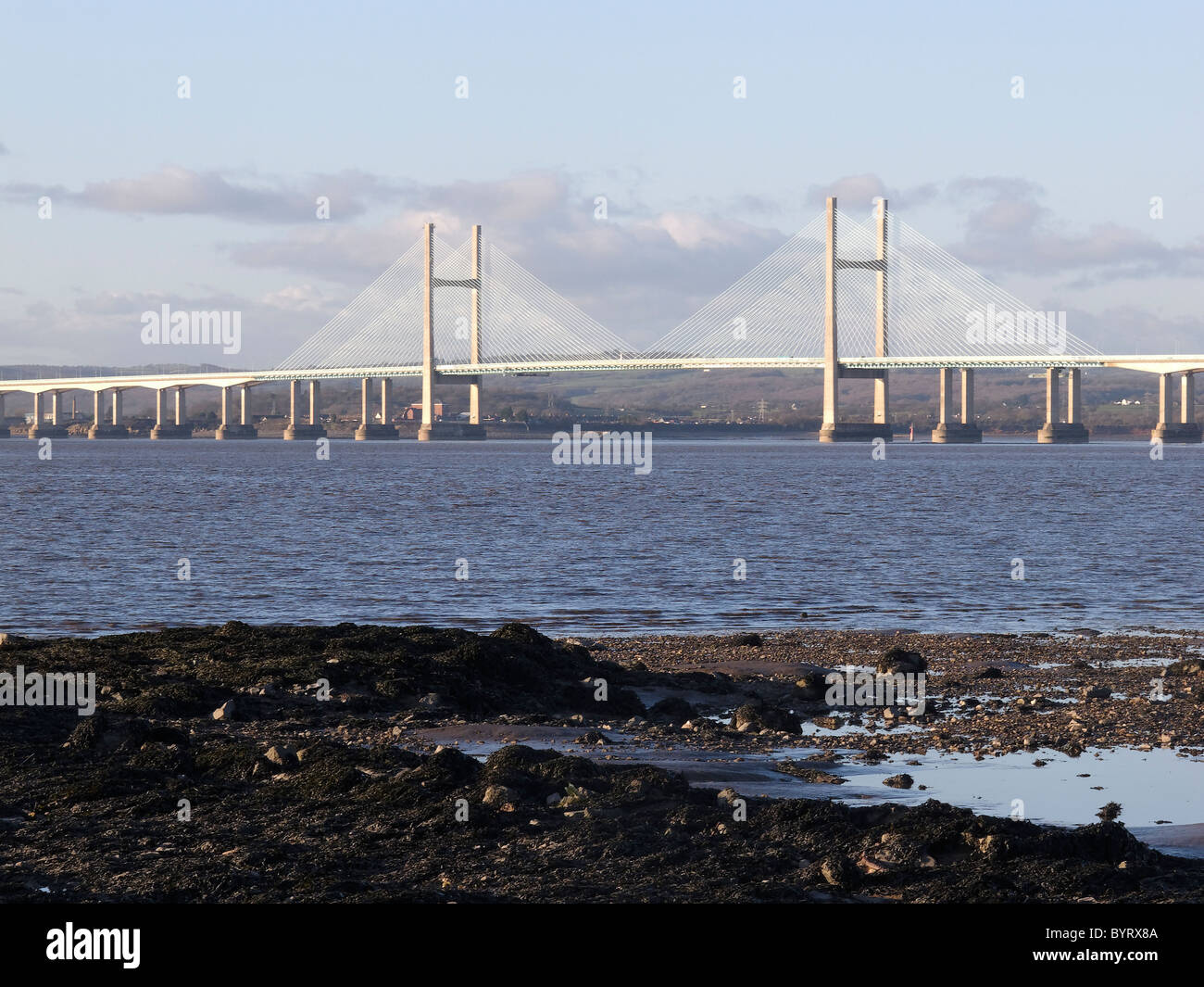 M4 Severn Brücke, Gloucestershire, UK, Januar 2011 Stockfoto