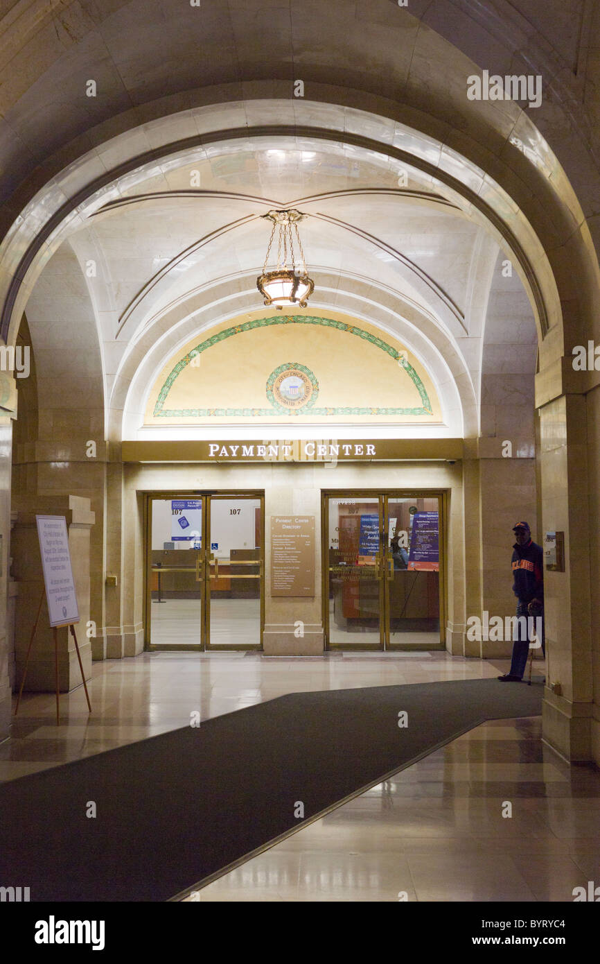 Innere des Rathauses in Chicago, Illinois, USA Stockfoto