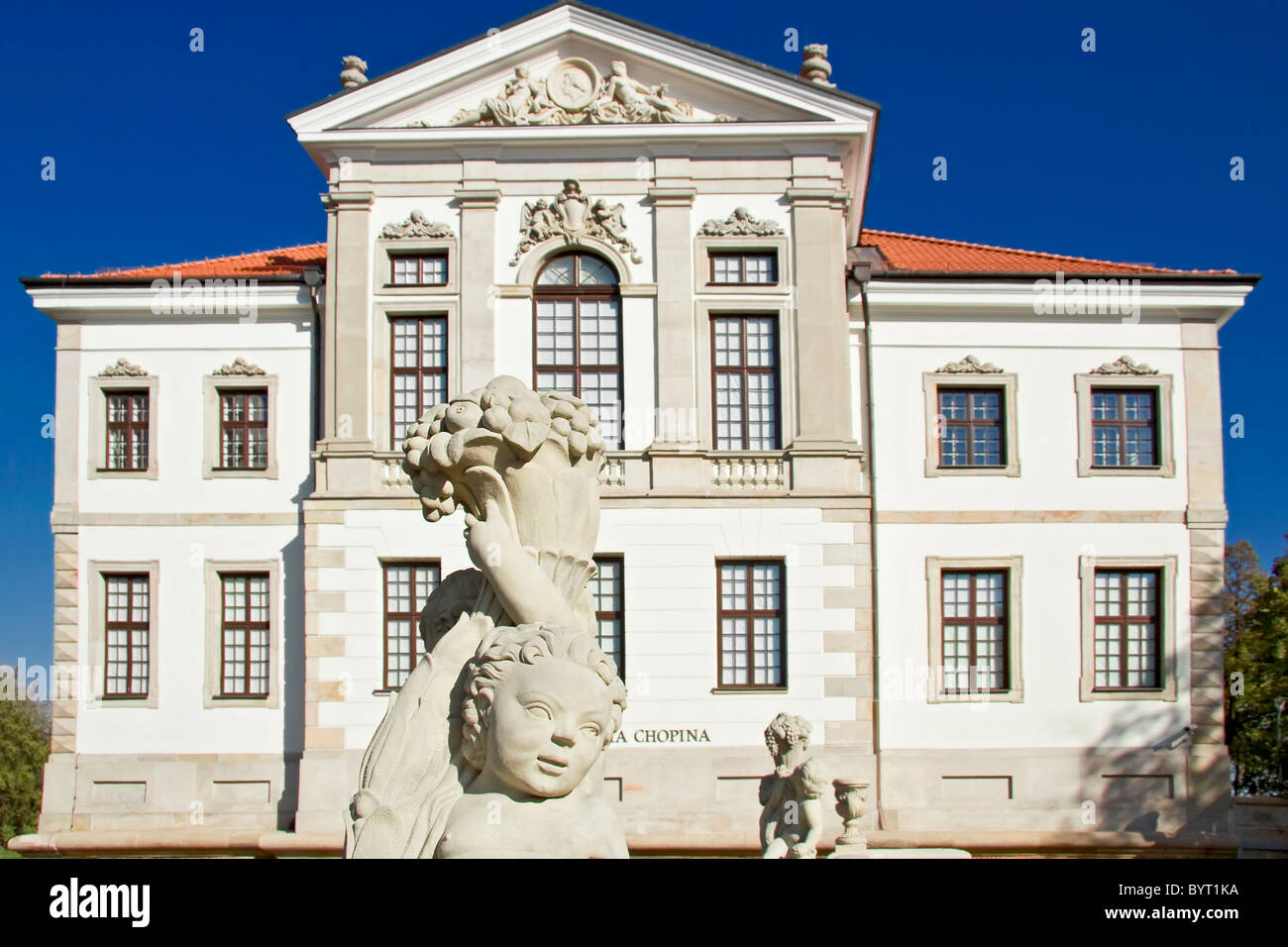Museum von Frederick Chopin. Barock-Palais in Warschau... Berühmter niederländischer Architekt Tylman van Gameren. Stockfoto