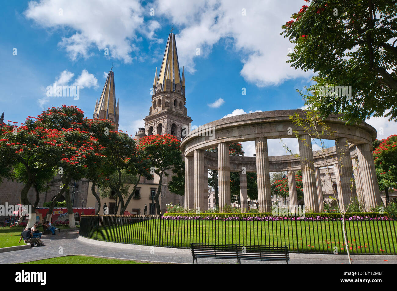 Rotunde de Los Jaliscienses Illustres (Rotunde des angesehenen Männer und Frauen von Jalisco), Guadalajara, Mexiko. Stockfoto