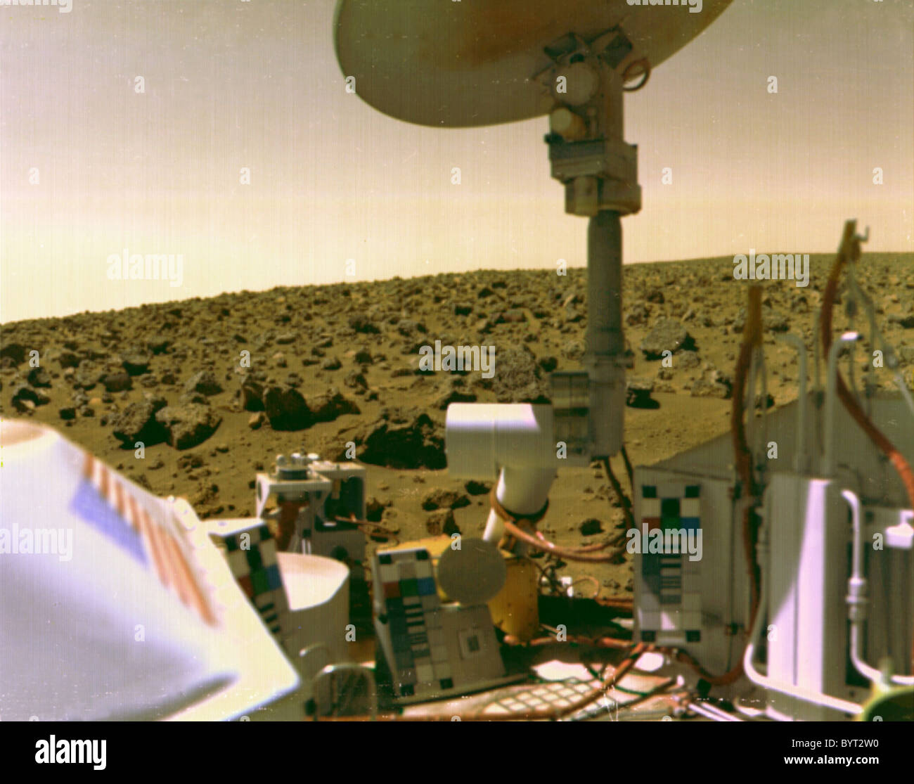 Viking 2 auf der Oberfläche des Mars Lander. Stockfoto
