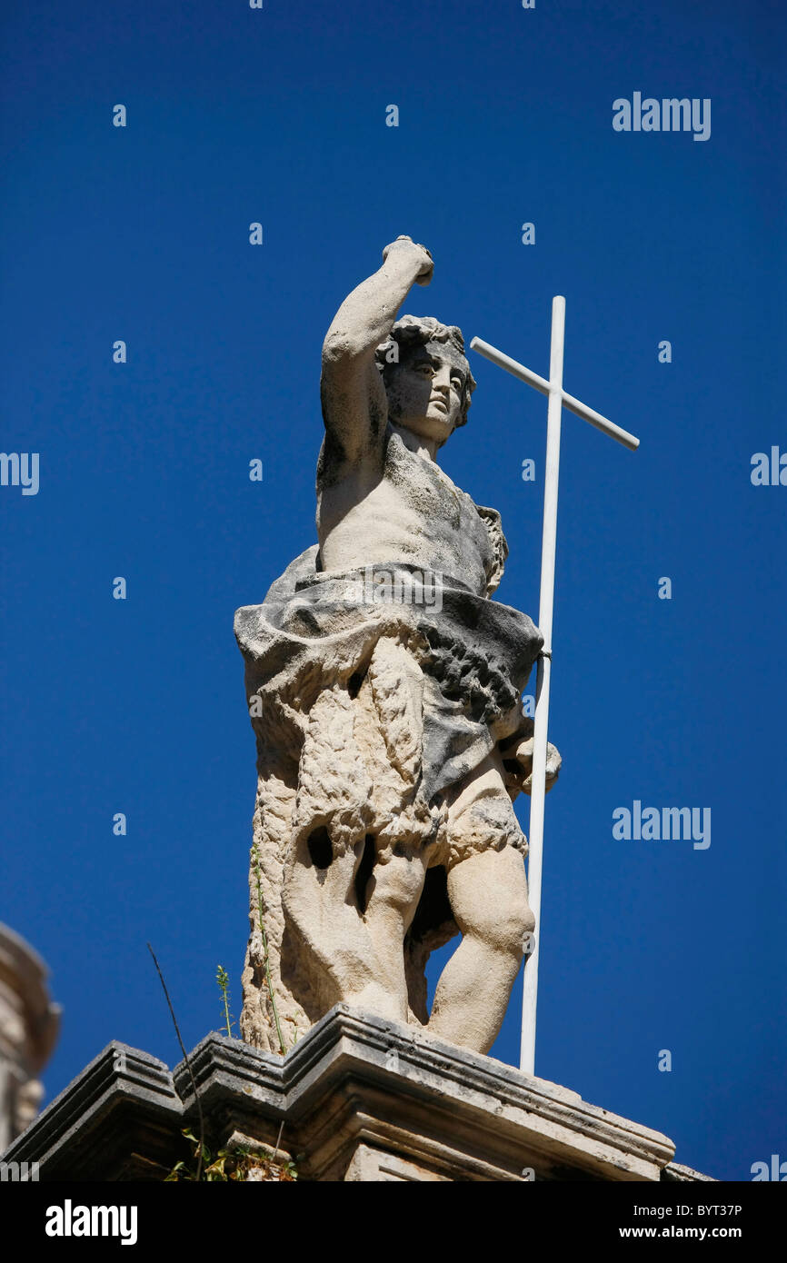 Skulptur, Dalmatien, Dubrovnik, Altstadt, Kroatien Stockfoto