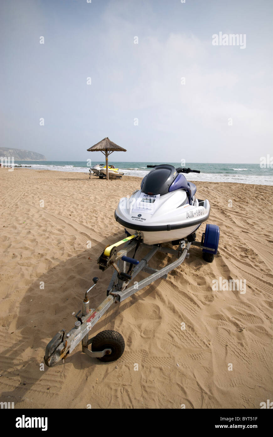 Swanage Hampshire England UK Strand Meer Roller Anhänger Stockfoto