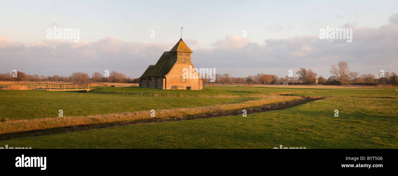 Kirche St. Thomas Becket, Fairfield, Romney Marsh, Kent Stockfoto