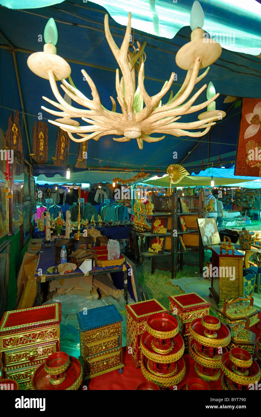 Bei den jährlichen Agrarmarkt in Khon Kaen in Thailand Stockfoto