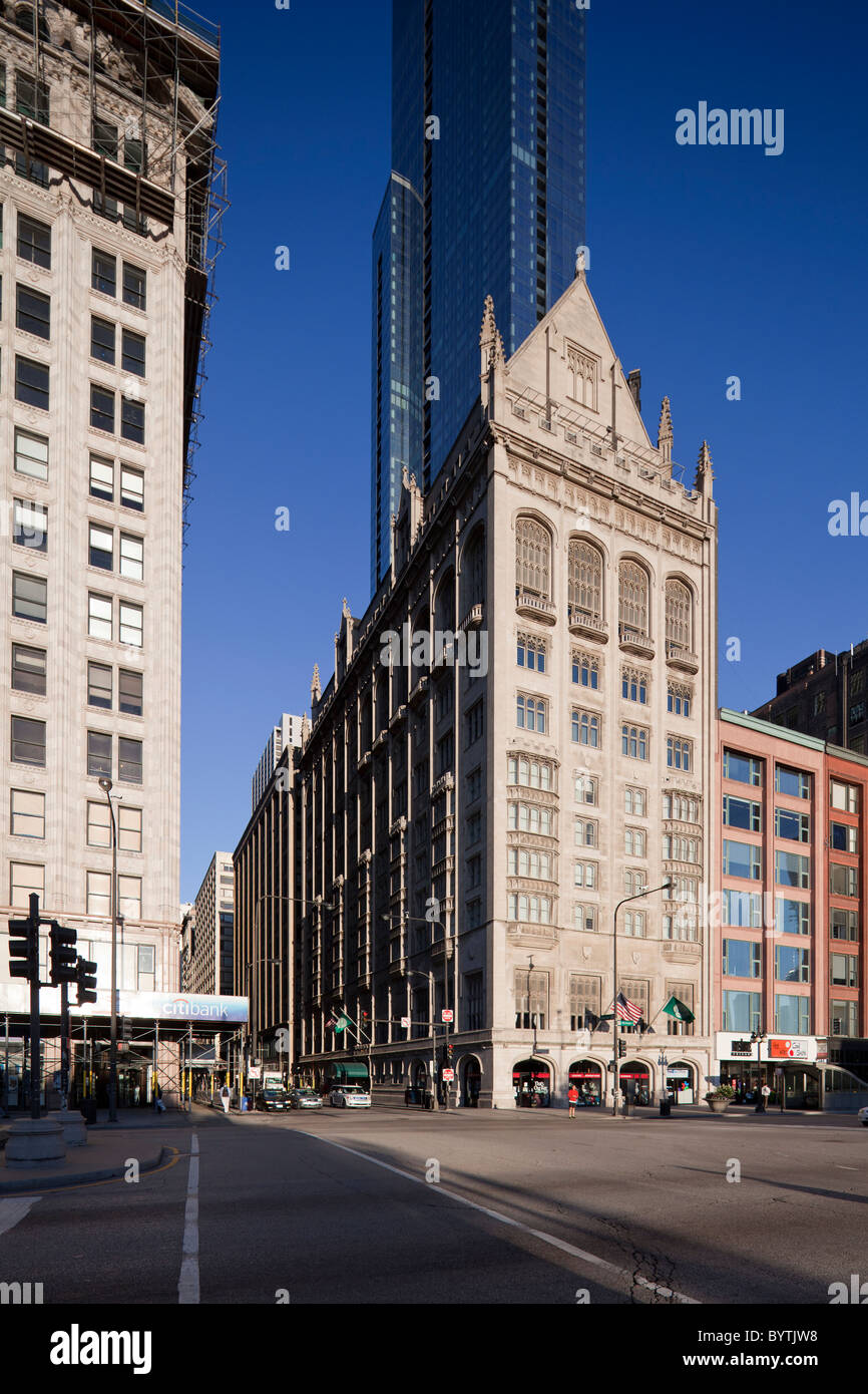 Club der Universität von Chicago, MIchigan Avenue, Chicago, Illinois, USA Stockfoto