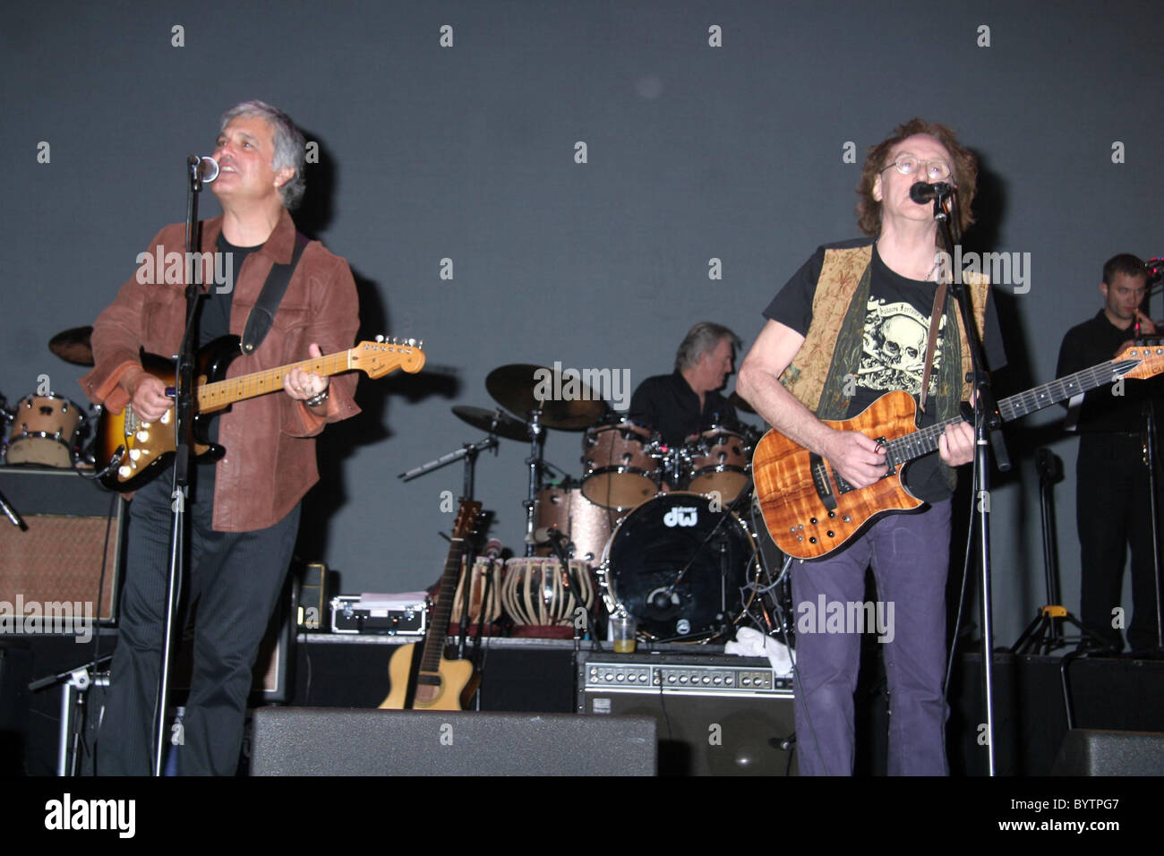 Laurence Juber, Pete Best, Denny Laine Fest für Beatles Fans 2007 im Grand Ballroom im Mirage Hotel and Casino-Las Stockfoto