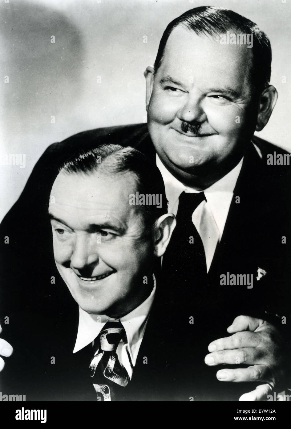 LAUREL und HARDY-Film Comedy-Duo dünn, Englisch geboren Stan Laurel (1890-1965) und gescheckter amerikanische Oliver Hardy (1892 – 1957) Stockfoto
