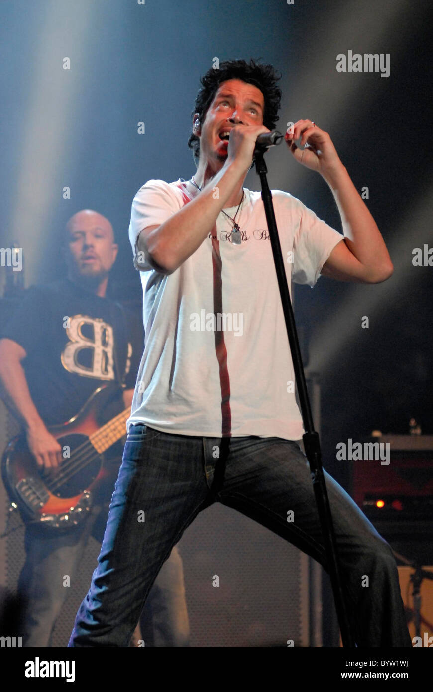 Chris Cornell die live an der Wiltern LG Theatre Los Angeles, Kalifornien - 11.07.07 Stockfoto