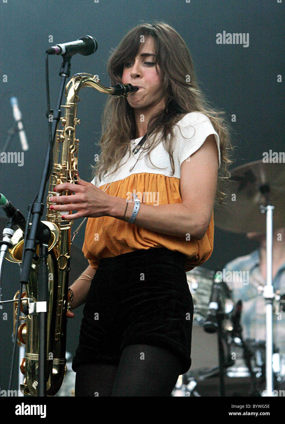 Abi Harding The Zutons erklingt in Knowsley Hall Music Festival 2007