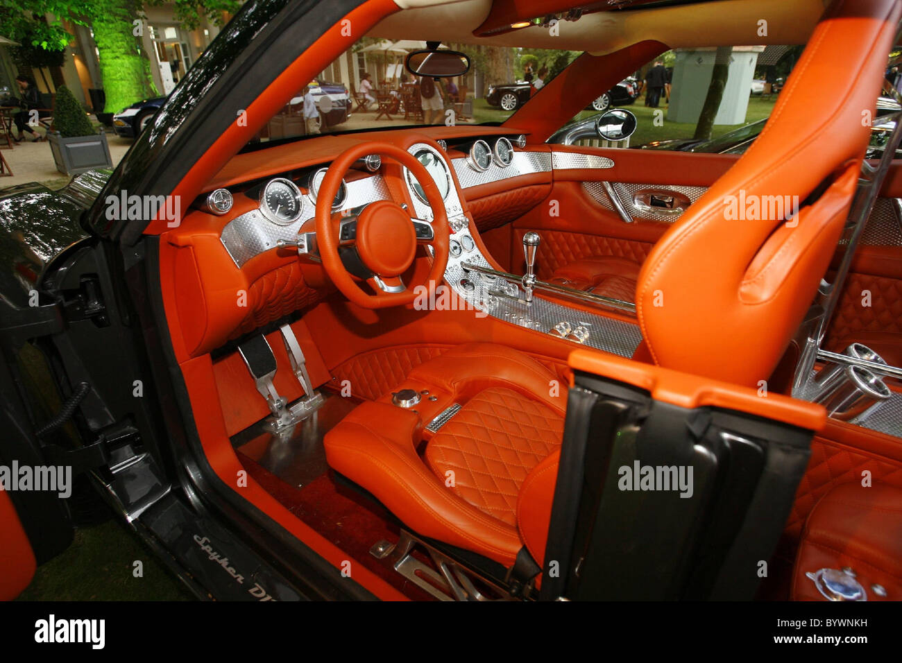 Spyker Salon Prive private Luxus und Supersportwagen zeigen an der Hurlingham Club London, England - 13.07.07 Stockfoto