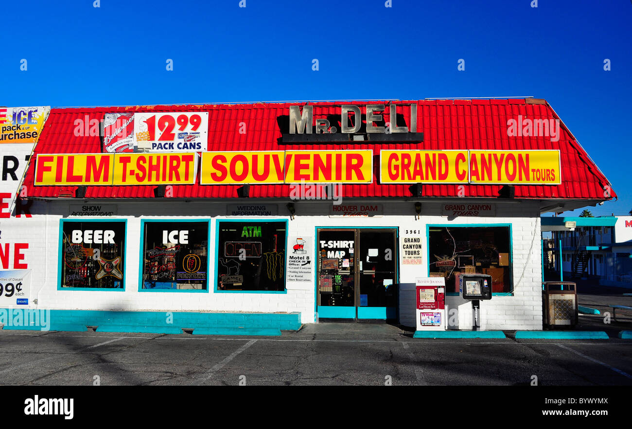 Herr Deli Souvenirshop am Las Vegas Boulevard, Las Vegas, Nevada, USA Stockfoto