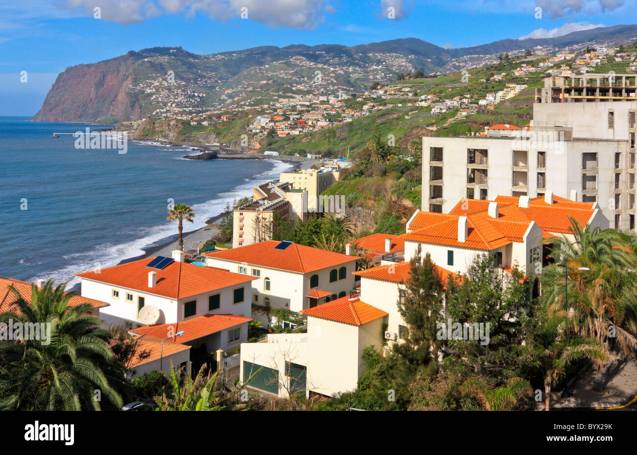 Praia Do Formosa und Cabo Girao, Madeira Stockfoto