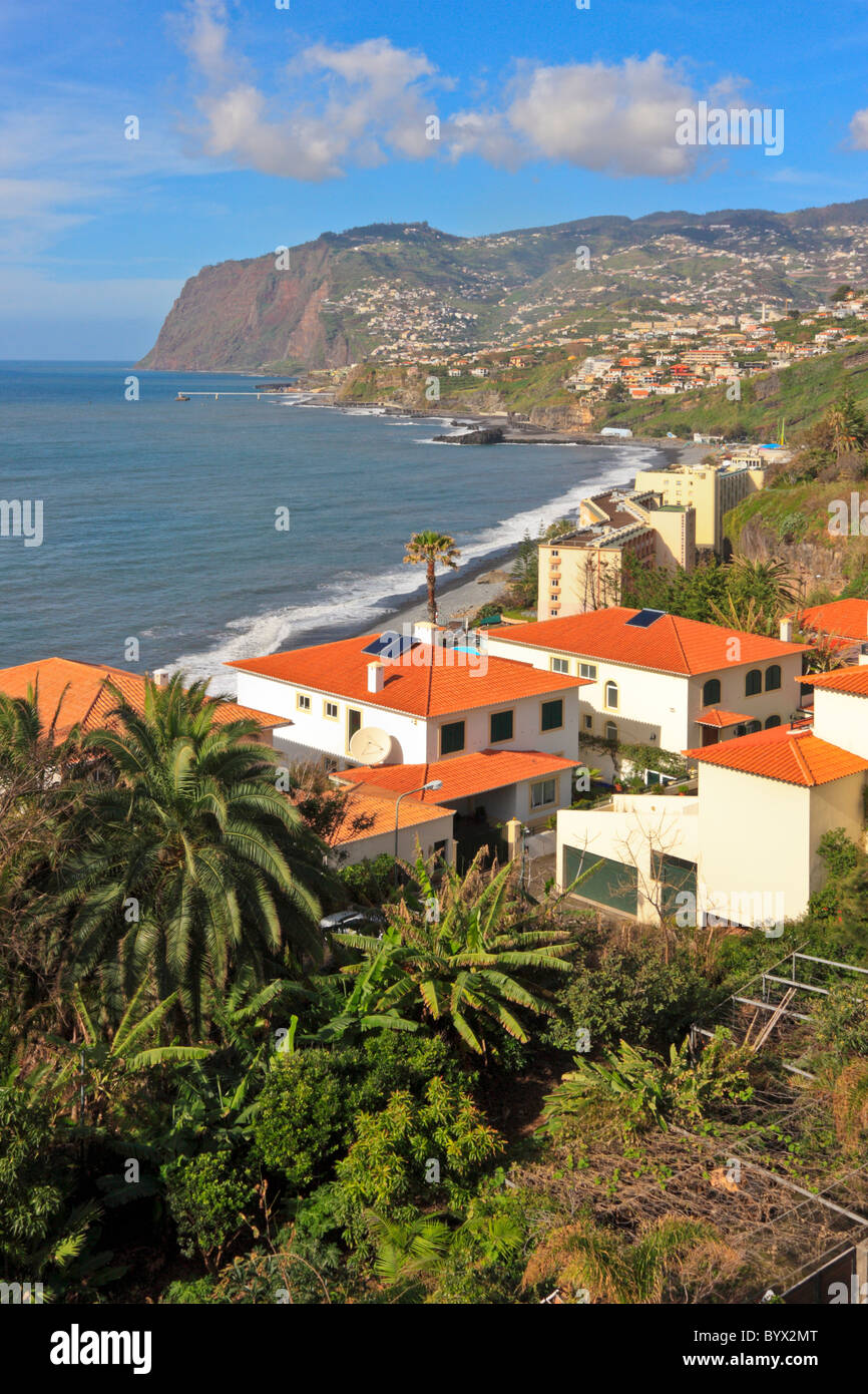 Praia Do Formosa und Cabo Girao, Madeira Stockfoto