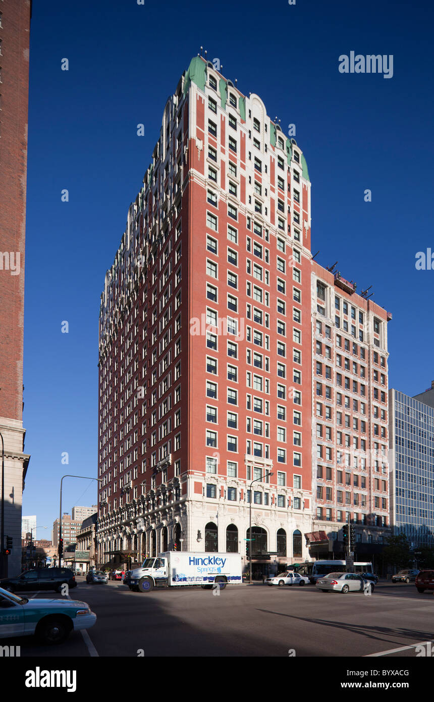 Renaissance Blackstone Hotel (ehemals Blackstone Hotel), Chicago, Illinois, USA Stockfoto