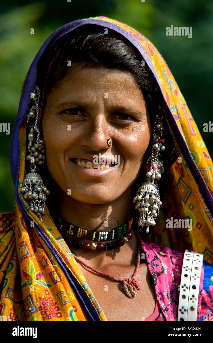 MIR nomadischen Tribeswoman Dasada Indien Stockfoto