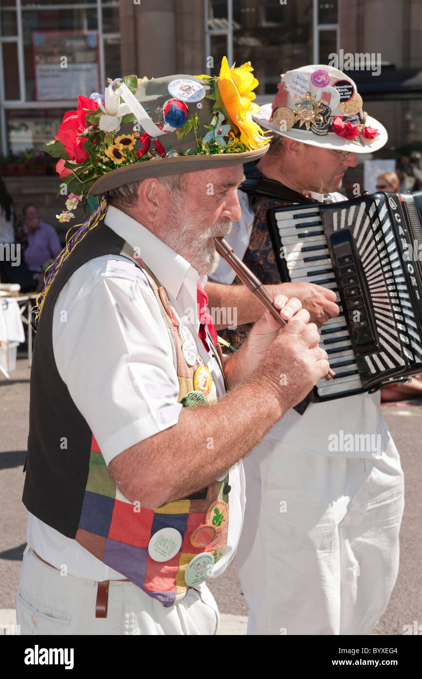 Folk-Musiker auf Wimborne folk festival Stockfoto
