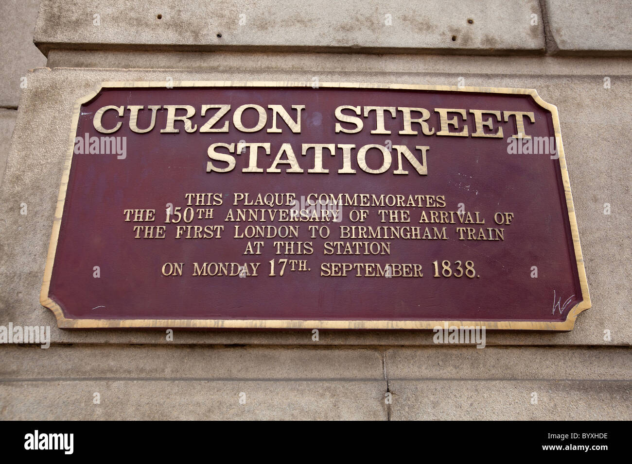 Der Bahnhof Curzon Street, Birmingham. Dies werden die Website für die neue High Speed 2 Bahnverbindung in Birmingham. Stockfoto