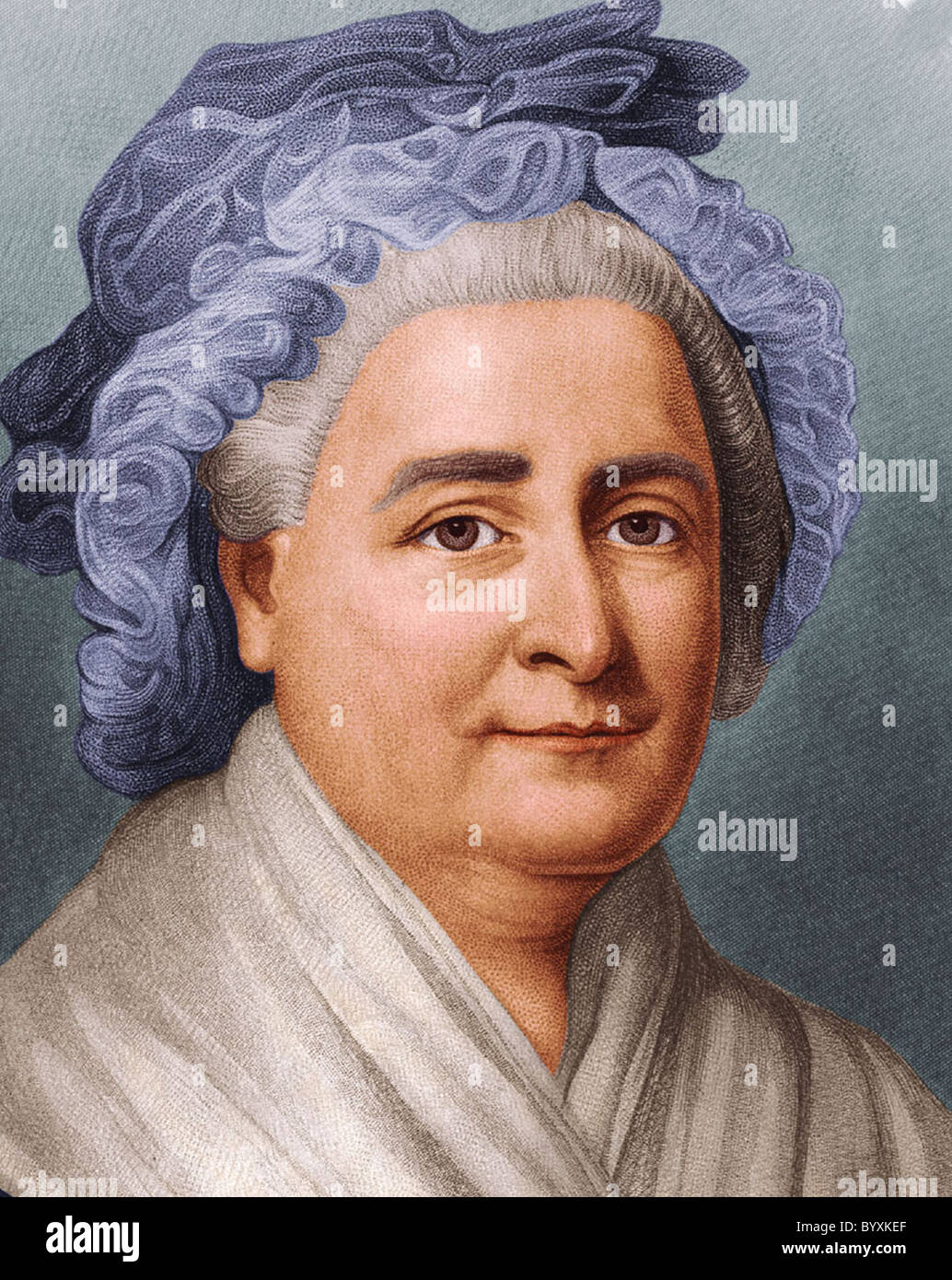 MARTHA WASHINGTON (1731-1802) Ehefrau von George Washington, erster Präsident der USA Stockfoto