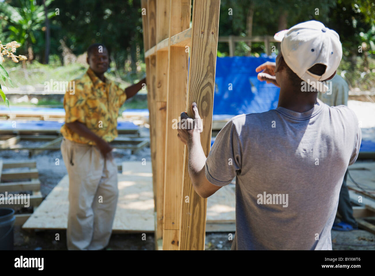 Haitianer Wiederaufbau nach dem Erdbeben; Port-au-Prince, haiti Stockfoto