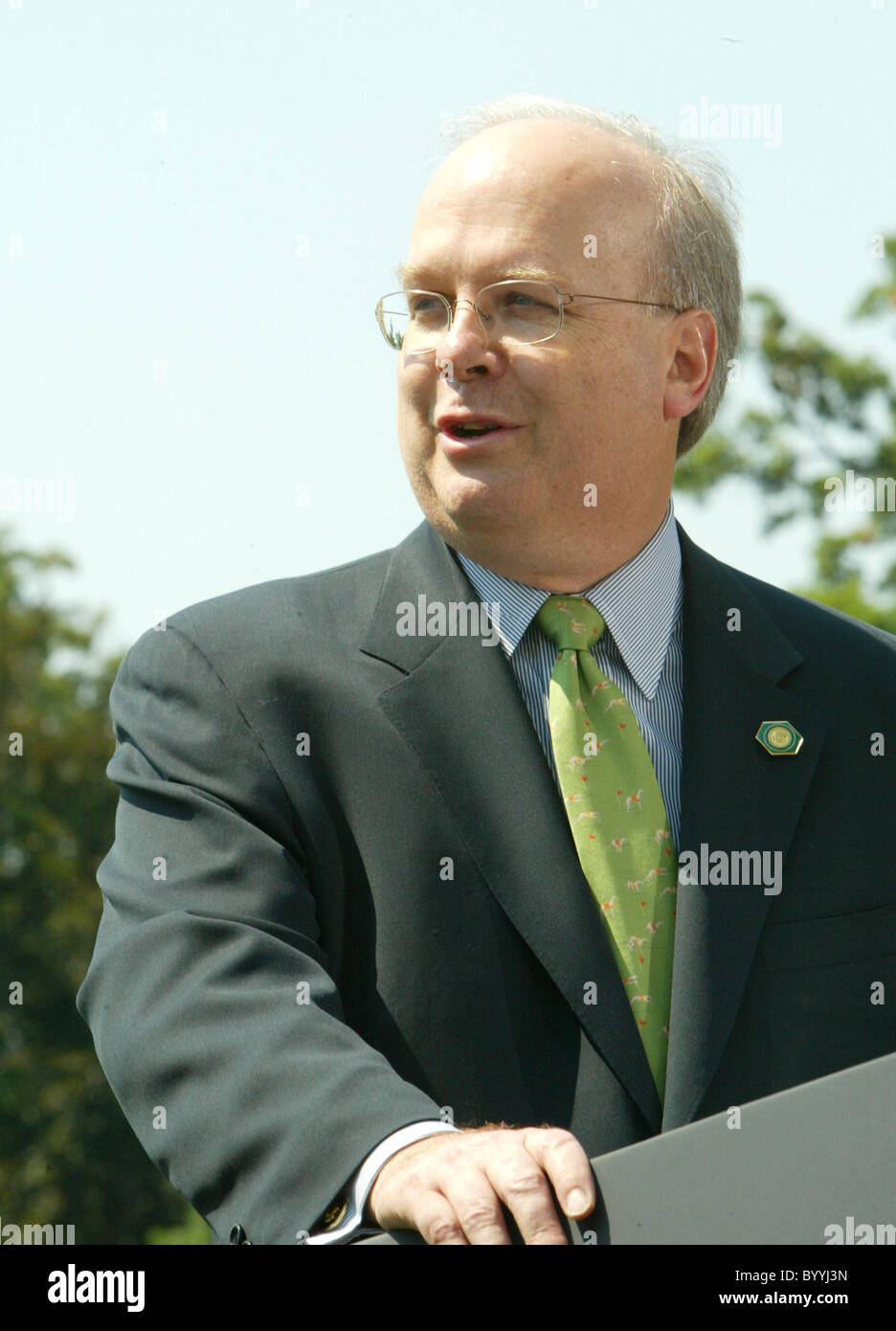 Karl Rove stellvertretender Stabschef von Präsident W. Bush kündigt seinen Rücktritt vom