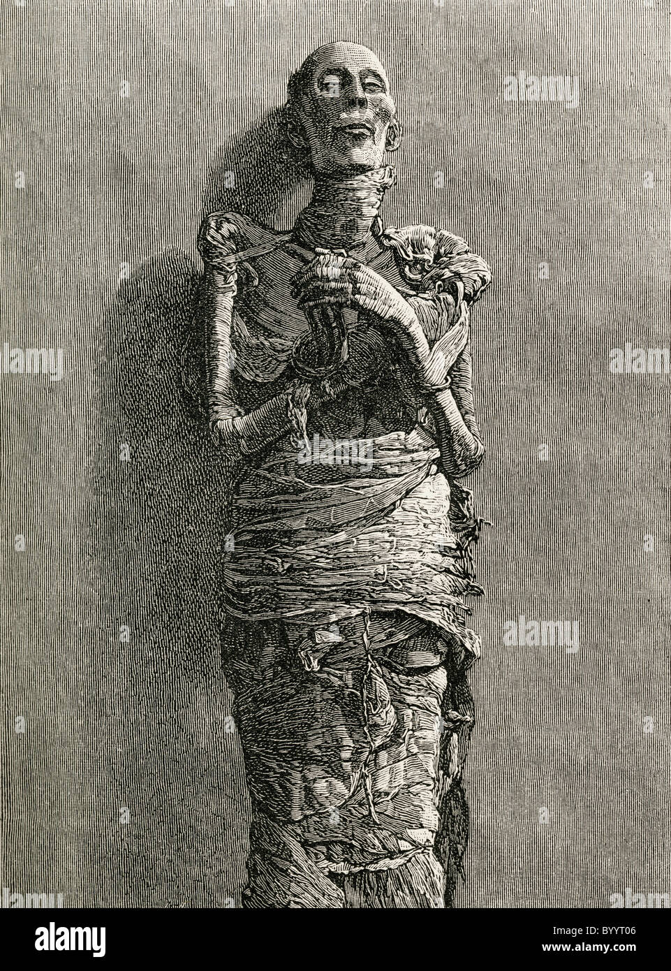 Die Mumie von Ramses II., regierte 1279 bis 1213 v. aka Ramses der große. Stockfoto