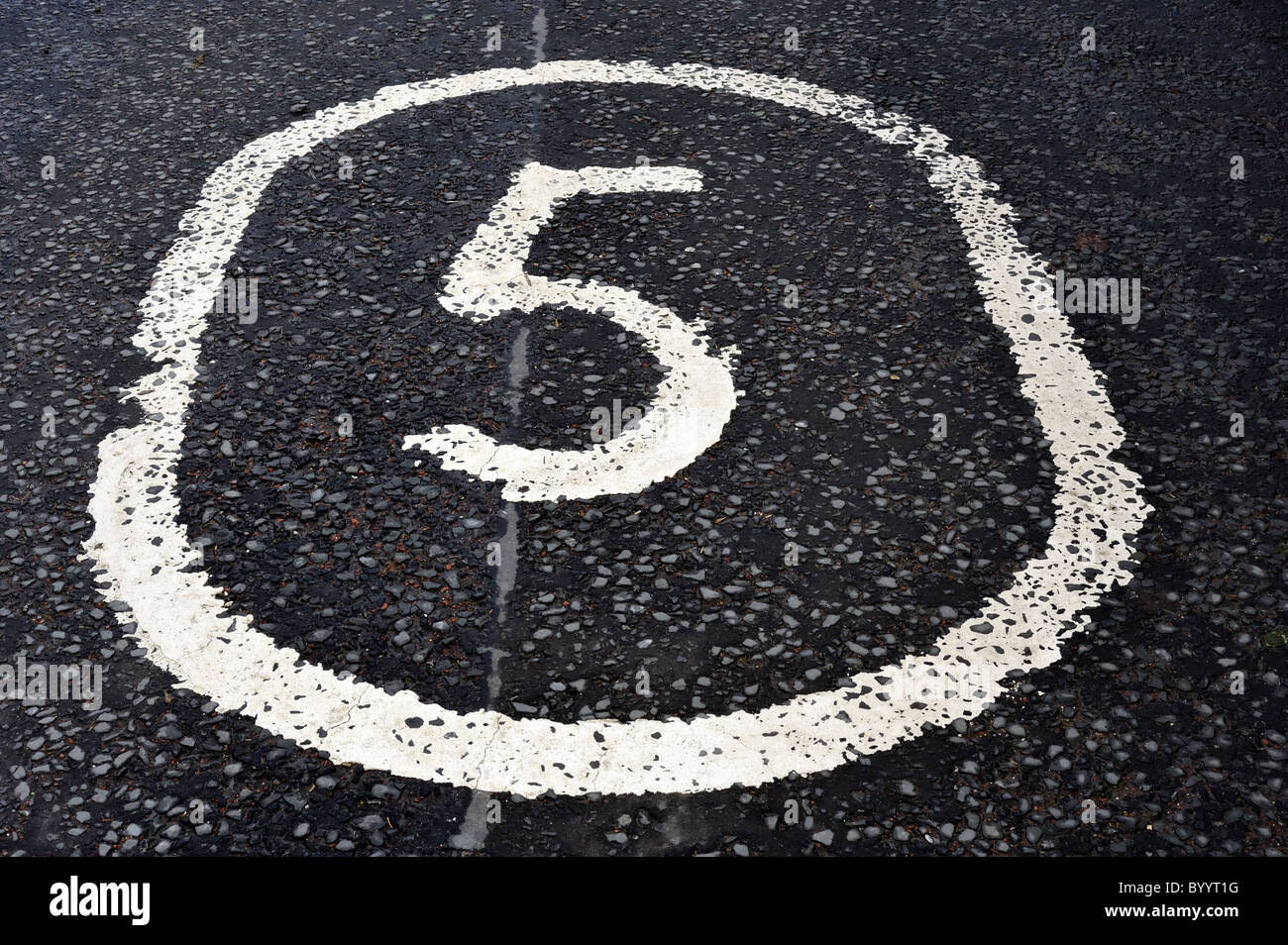 Geschwindigkeitsbegrenzung Stockfoto