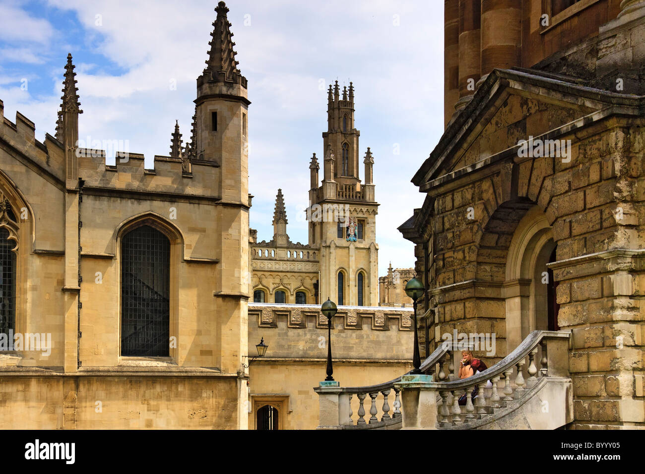 UK-Oxford eine Pause Stockfoto