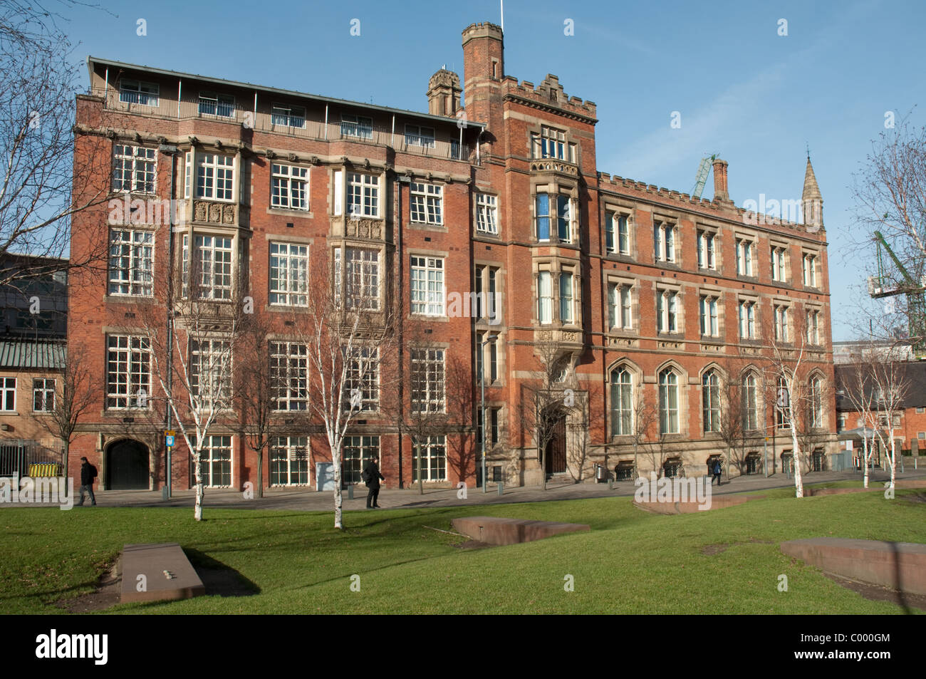 Millgate Gebäude, ehemals Manchester Grammatik-Schule, jetzt Teil der Chetham es School of Music. Stockfoto