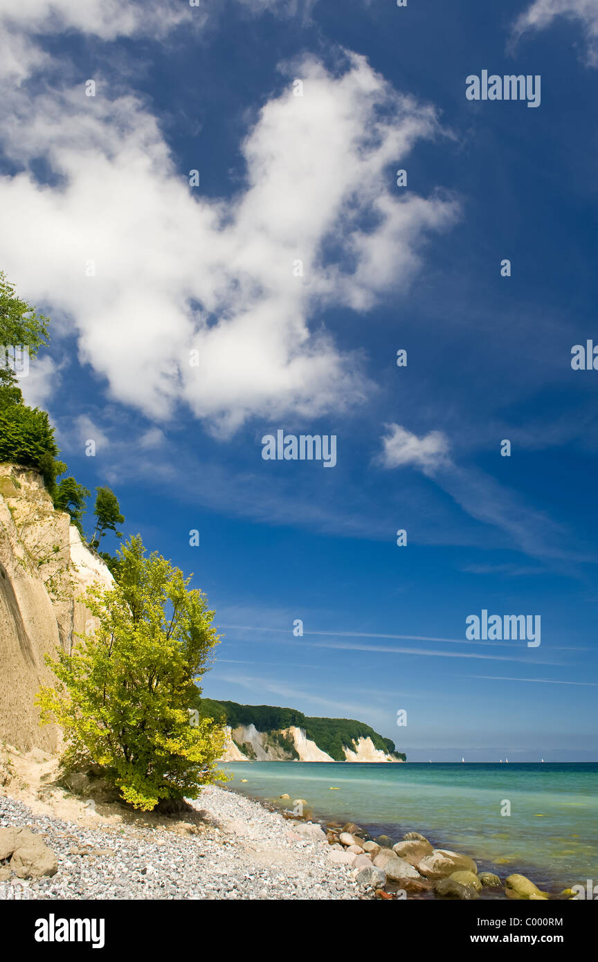 Nationalpark Jasmund Ostsee Rügen Kreidefelsen Stockfoto