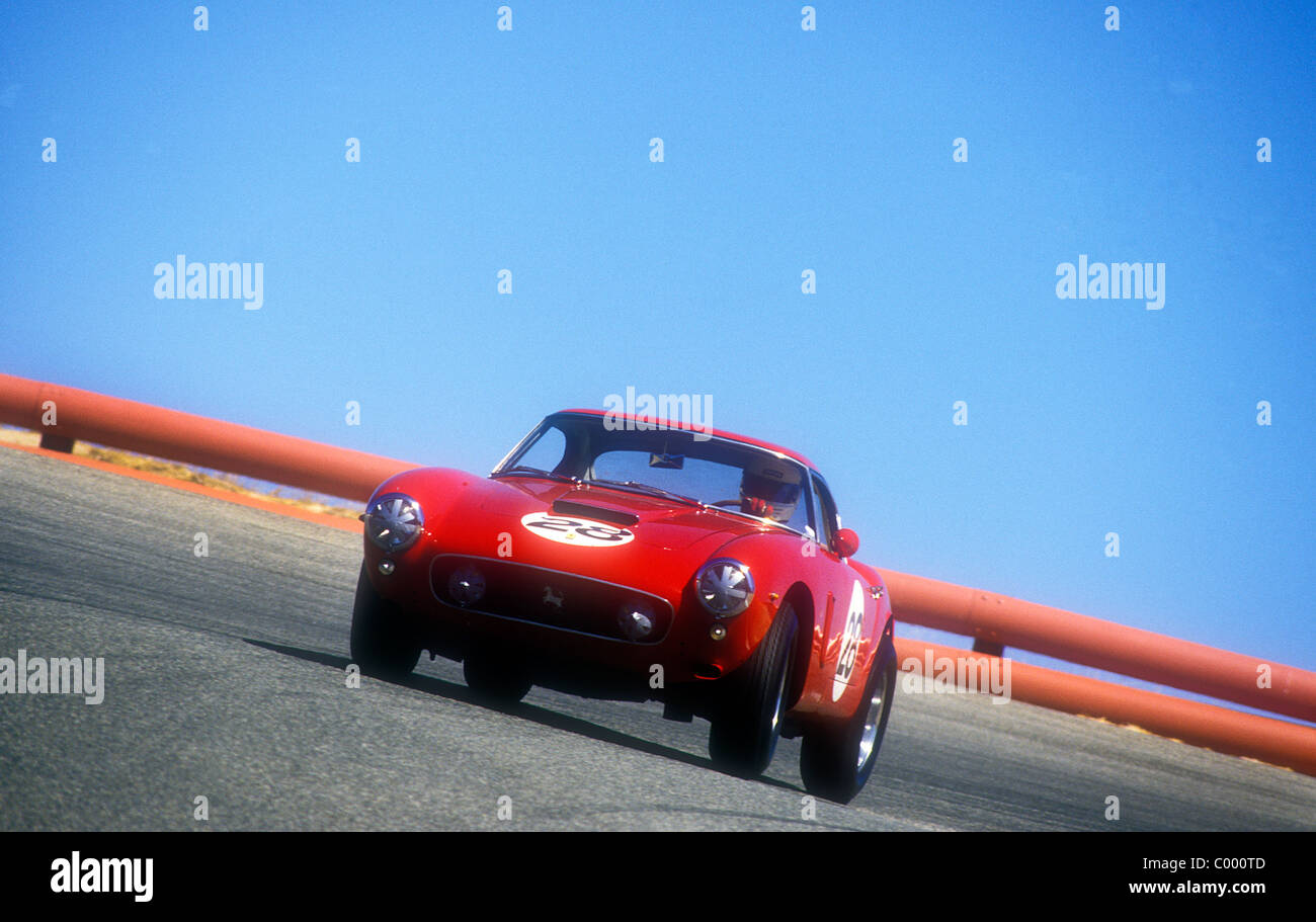 1961 Ferrari 250 SWB Berlinetta Monterey Historic racing Rennen Laguna Seca California 1990 Stockfoto