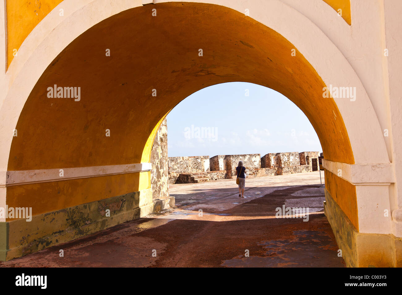 Inner Puerto Rico San Felipe Del Morro Fort Stockfotos und -bilder Kaufen - Alamy