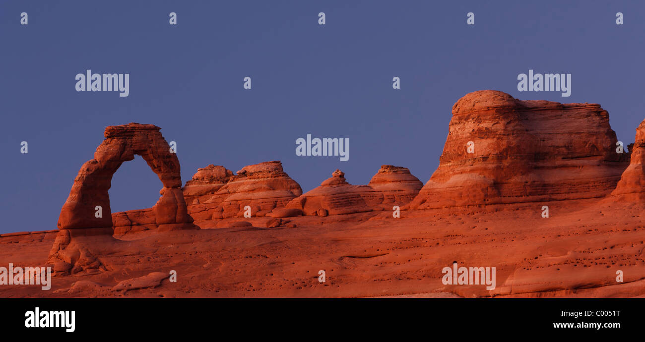 Delicate Arch, Arches-Nationalpark, Utah, USA. Stockfoto