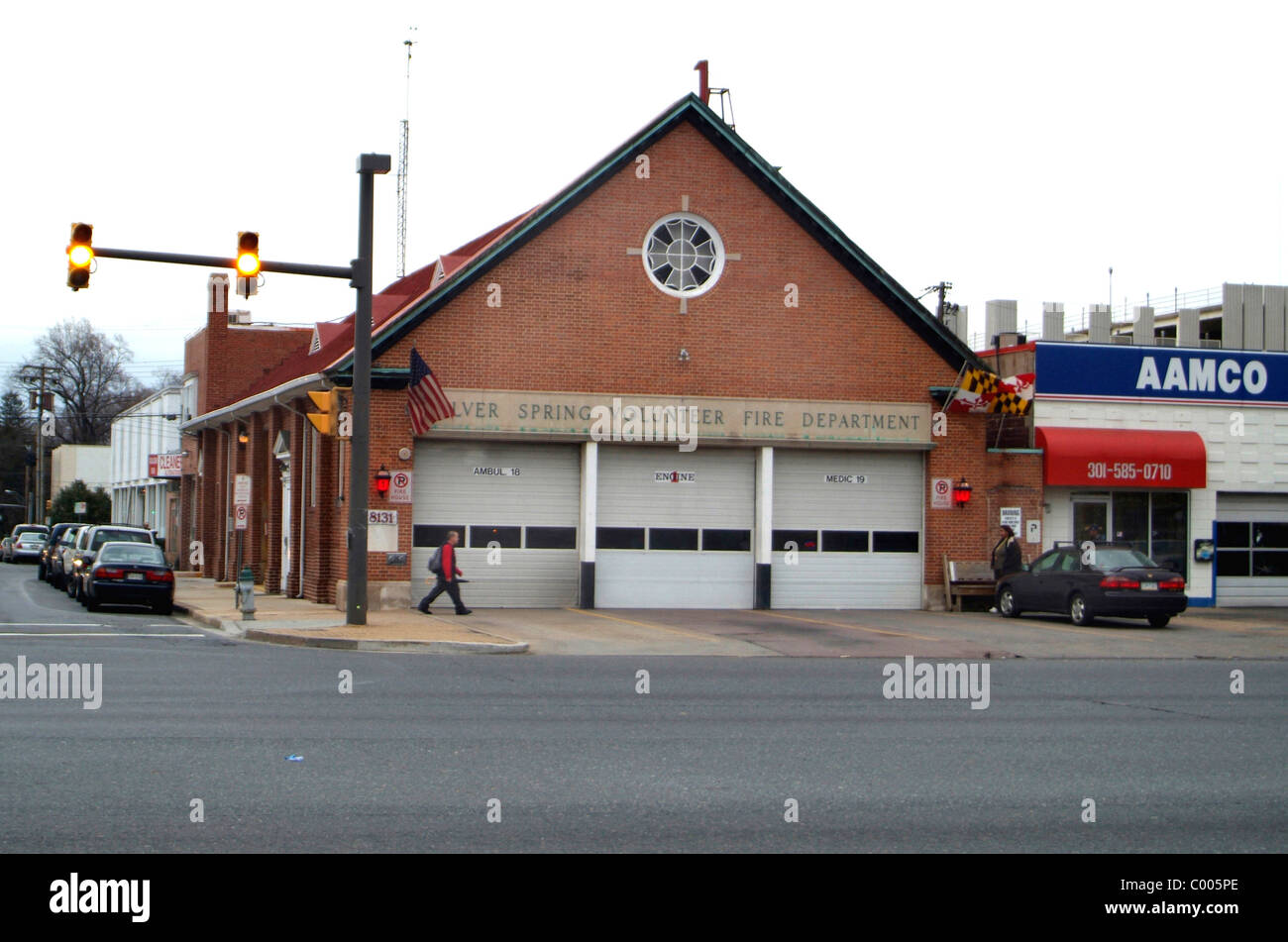 Silver Spring Volunteer Fire Dept, Silver Spring, Md Stockfoto